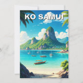 Ko Samui Thailand Feestdagenkaart (Voorkant)