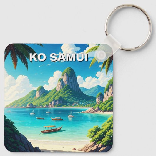 Ko Samui Thailand Sleutelhanger (Achterkant)