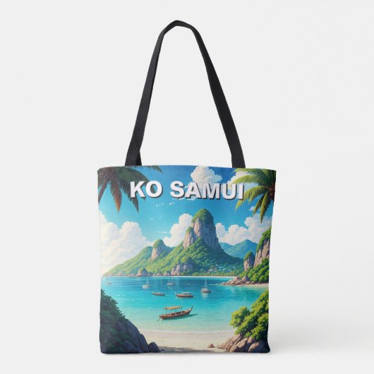 Ko Samui Thailand Tote Bag (Achterkant)