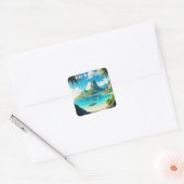 Ko Samui Thailand Vierkante Sticker (Envelop)