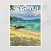 Ko Samui Thailand vissersboot Briefkaart (Voorkant)