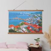 Ko Sichang, Thailand - Levendig Haven Uitzicht Hangend Wandkleed (Slaapkamer)