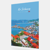 Ko Sichang, Thailand - Levendig Havenzicht Acryl Bord (Hoek)