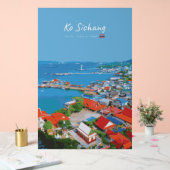 Ko Sichang, Thailand - Levendig Havenzicht Acryl Bord (Huwelijk)