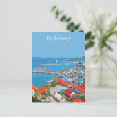 Ko Sichang, Thailand - Levendig Havenzicht Briefkaart (Staand voorkant)