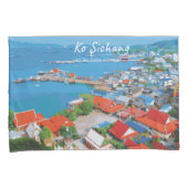 Ko Sichang, Thailand - Levendig Havenzicht Kussensloop (Voorkant-Rechts)