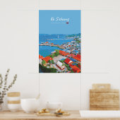 Ko Sichang, Thailand - Levendig Havenzicht Poster (Keuken)