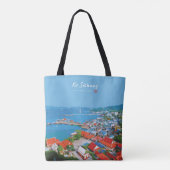 Ko Sichang, Thailand - Levendig Havenzicht Tote Bag (Achterkant)