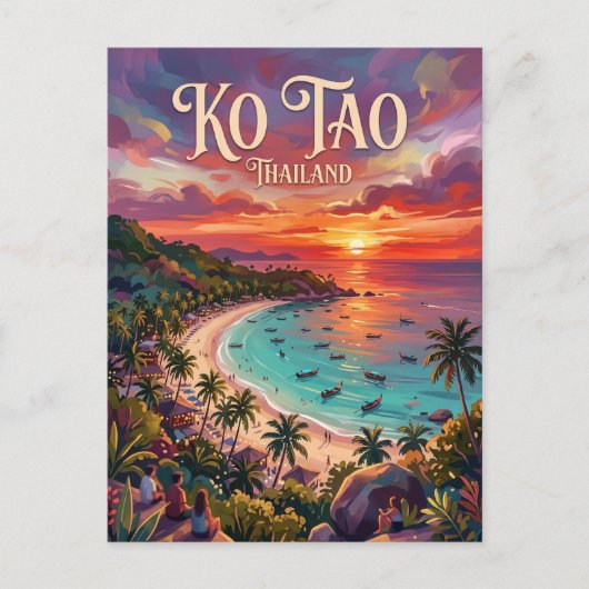 Ko Tao Thailand Briefkaart (Voorkant)