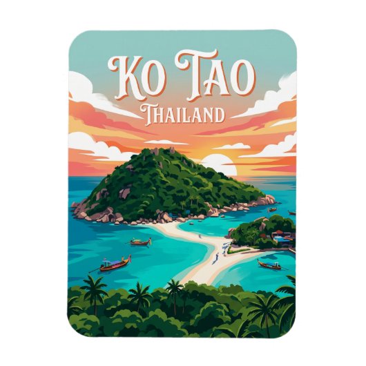 Ko Tao Thailand Magneet (Verticaal)