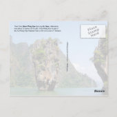 Ko Tapu, Khao Phing Kan, Thailand Briefkaart (Achterkant)
