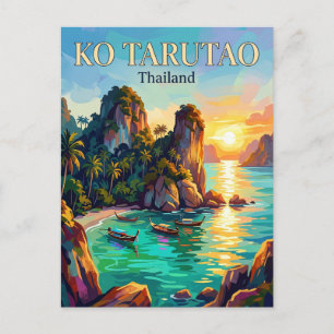 Ko Tarutao Nationaal Marien Park Thailand Briefkaart