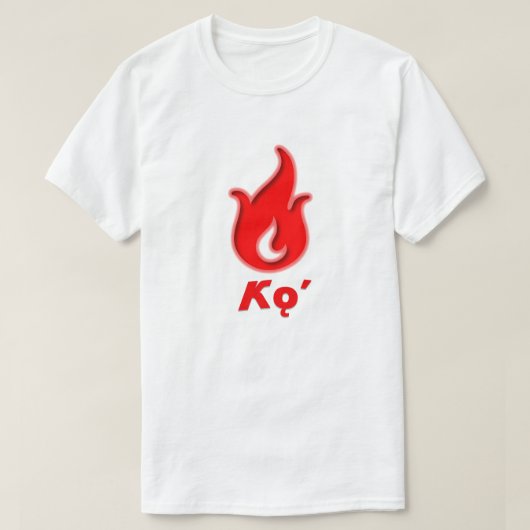 Kǫ - vuur in navajo t-shirt (Design voorkant)