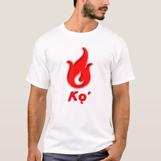 Kǫ - vuur in navajo t-shirt (Voorkant)