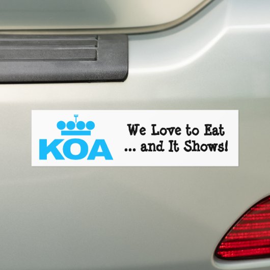 KOA 2012 BUMPERSTICKER (Op auto)