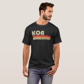 KOA Cadeau Naam Gepersonaliseerde Grappige Retro T-shirt (Voorkant volledig)