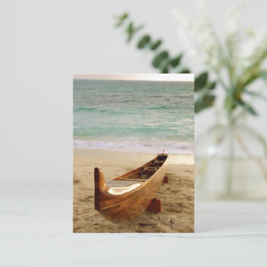 Koa Canoe Briefkaart (Staand voorkant)