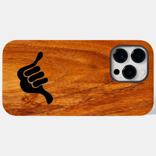 Koa hout Case-Mate iPhone case (Achterkant (horizontaal))