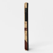 Koa houten surfer surfplank iPhone 5 hoesjes (Achterkant/links)