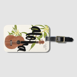 Koa Ukulele Aloha-tag Bagagelabel