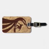 Koa Wood Surfer Hawaiian Bagagelabels (Voorkant horizontaal)
