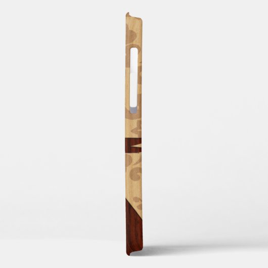 Koa Wood Surfer Surfboard Case-Mate iPhone Case (Achterkant / Links)