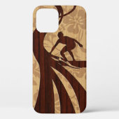 Koa Wood Surfer Surfboard Case-Mate iPhone Case (Achterkant)