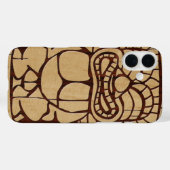 Koa Wood Tiki Ailani Surfboard Case-Mate iPhone Case (Achterkant (horizontaal))