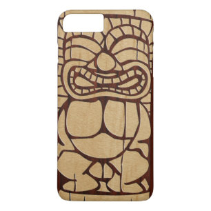 Koa Wood Tiki Ailani Surfboard Case-Mate iPhone Case