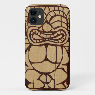 Koa Wood Tiki Ailani Surfboard iPhone 5 Hoesjes