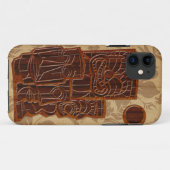 Koa Wood Tiki Sun Surfboard iPhone 5 Hoesjes (Achterkant (horizontaal))