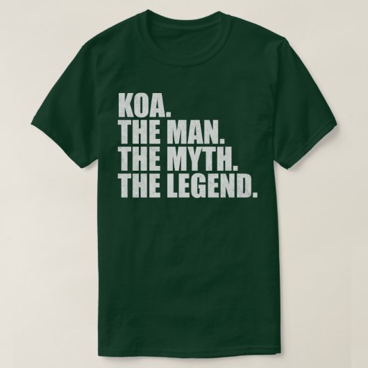 KoaKoa Naam Koa voornaam T-shirt (Design voorkant)