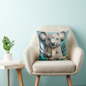 Koala 3D Paper Art Design T-shirt Kussen (Stoel)