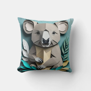 Koala 3D Paper Art Design T-shirt Kussen