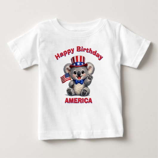 Koala (5af) Patriottisch Kinder T-shirt (Voorkant)