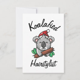 Koala-achtige kapper kaart
