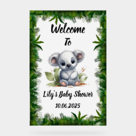 Koala acryl Baby shower teken Acryl Bord