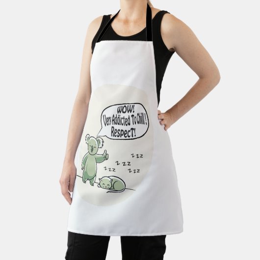 Koala Addicted to Chill 2 message humour Schort (Insitu)