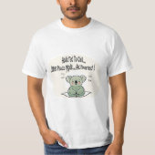 Koala Addicted to Chill 4 message humour T-shirt (Voorkant)