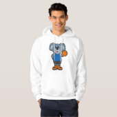 Koala als Basketballspeler met Basketball Hoodie (Voorkant volledig)