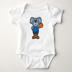 Koala als Basketballspeler met Basketball Romper