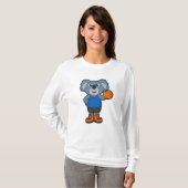 Koala als Basketballspeler met Basketball T-shirt (Voorkant volledig)