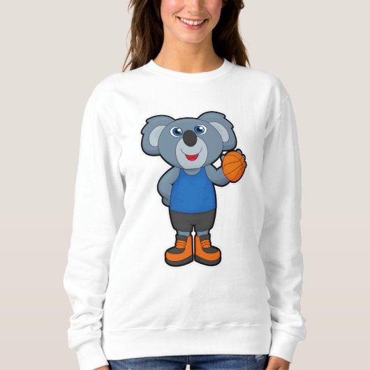 Koala als Basketballspeler met Basketball Trui (Voorkant)