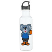 Koala als Basketballspeler met Basketball Waterfles (Voorkant)