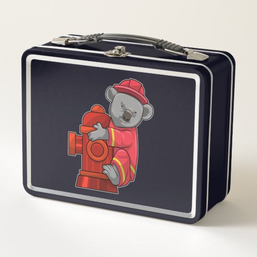 Koala als brandweerman met brandkraan (Voorkant)