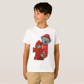 Koala als brandweerman met brandkraan t-shirt (Voorkant volledig)