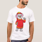 Koala als brandweerman met Helmet T-shirt (Voorkant)
