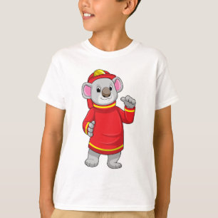 Koala als brandweerman met Helmet T-shirt