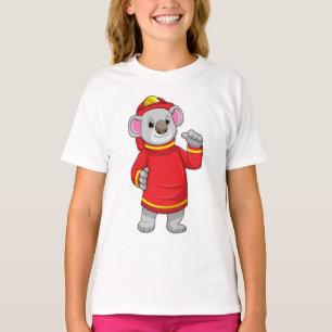 Koala als brandweerman met Helmet T-shirt
