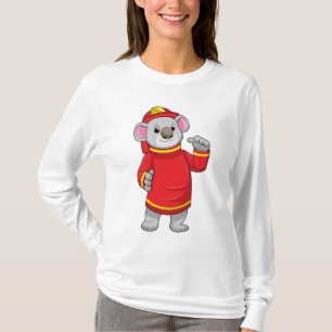 Koala als brandweerman met Helmet T-shirt
